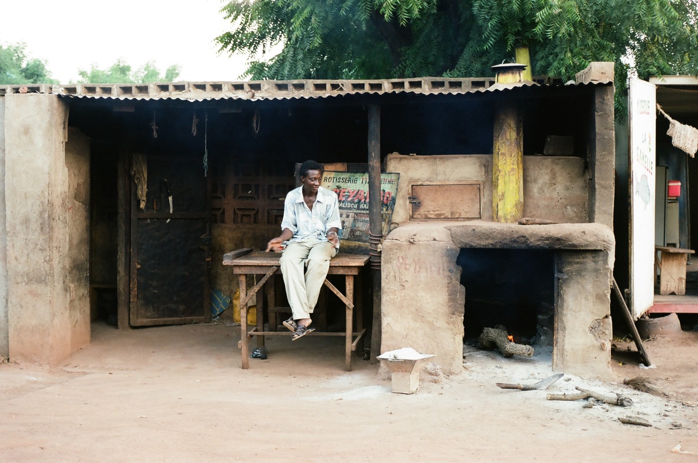 A roadside workshop