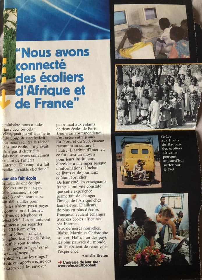 Connecting classrooms in Africa and France
