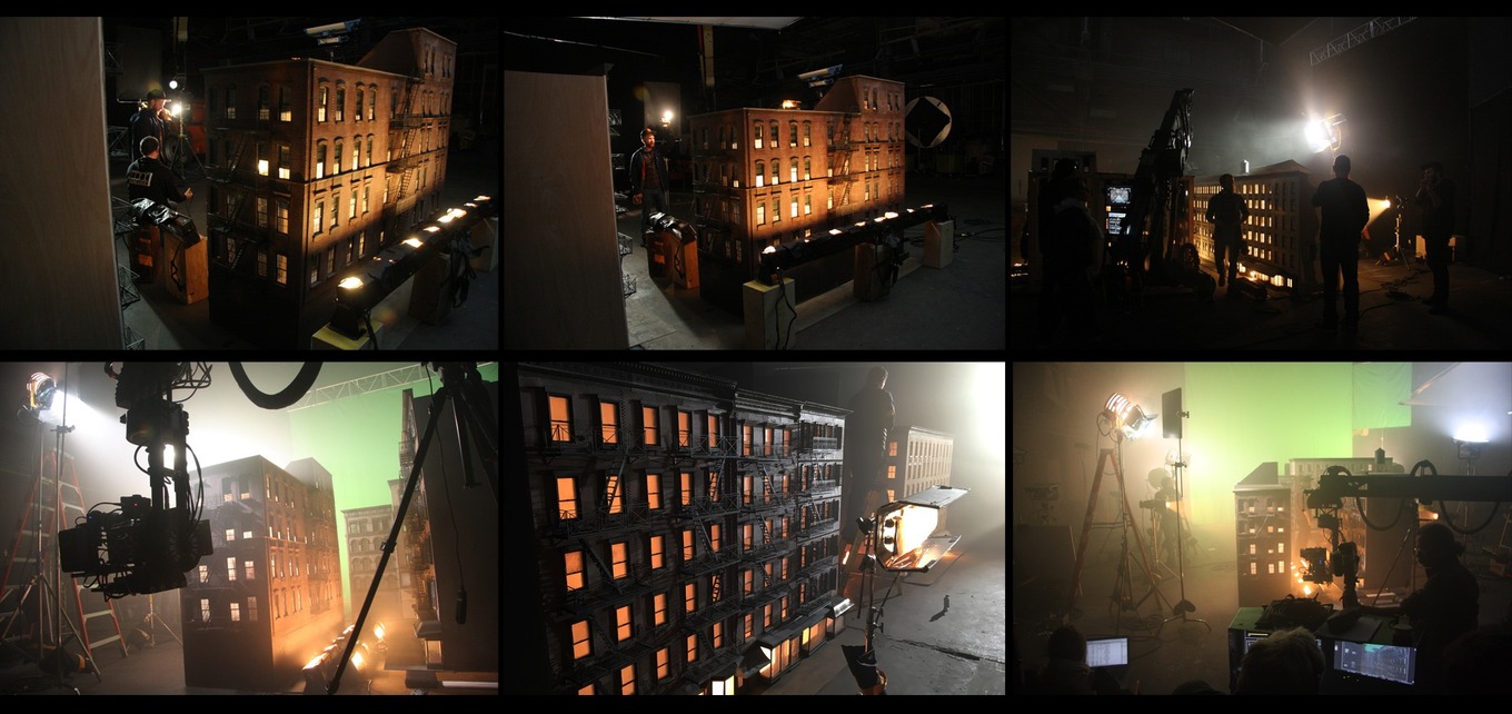 Miniature builds on stage